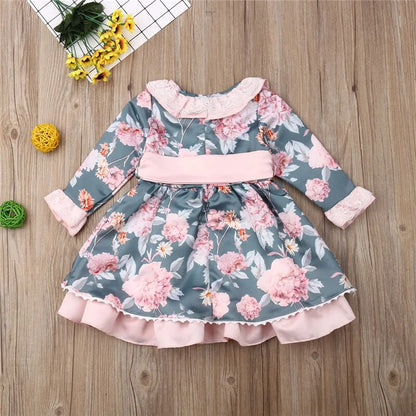 Newborn Floral Dress for Baby Girl Princess Party